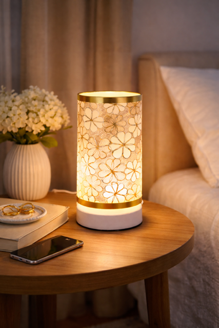 Lampe LED Décorative Nordique – Lampe en Tissu USB