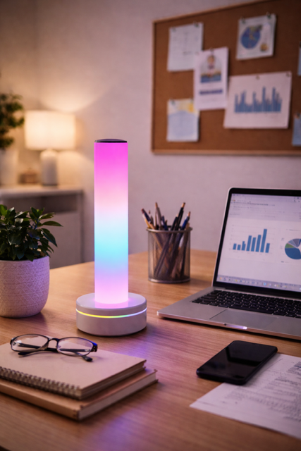 Lampe RGB Ambiance LED – Éclairage musical multicolore pour chambre, bureau ou setup gaming