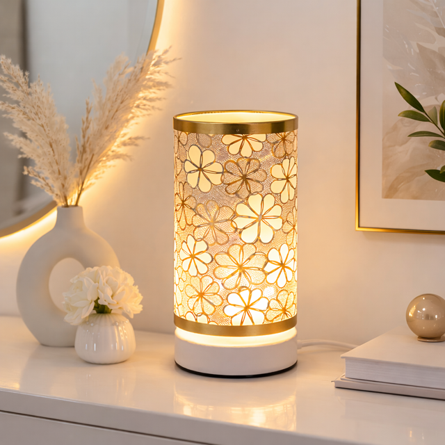 Lampe LED Décorative Nordique – Lampe en Tissu USB