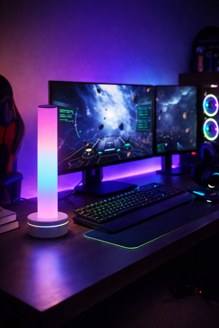 Lampe RGB Ambiance LED – Éclairage musical multicolore pour chambre, bureau ou setup gaming