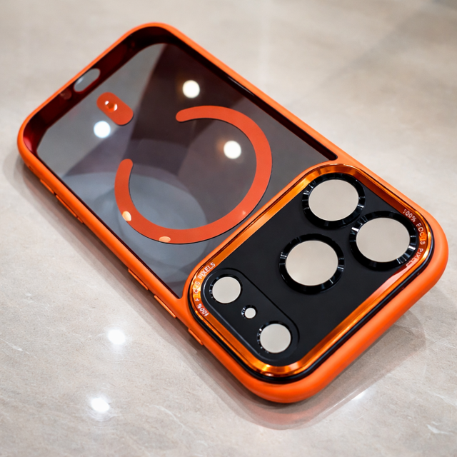 Coque Magnétique Premium Orange – Protection & Style Moderne