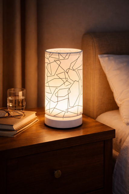 Lampe Nordique Moderne en Tissu – Éclairage Décoratif USB