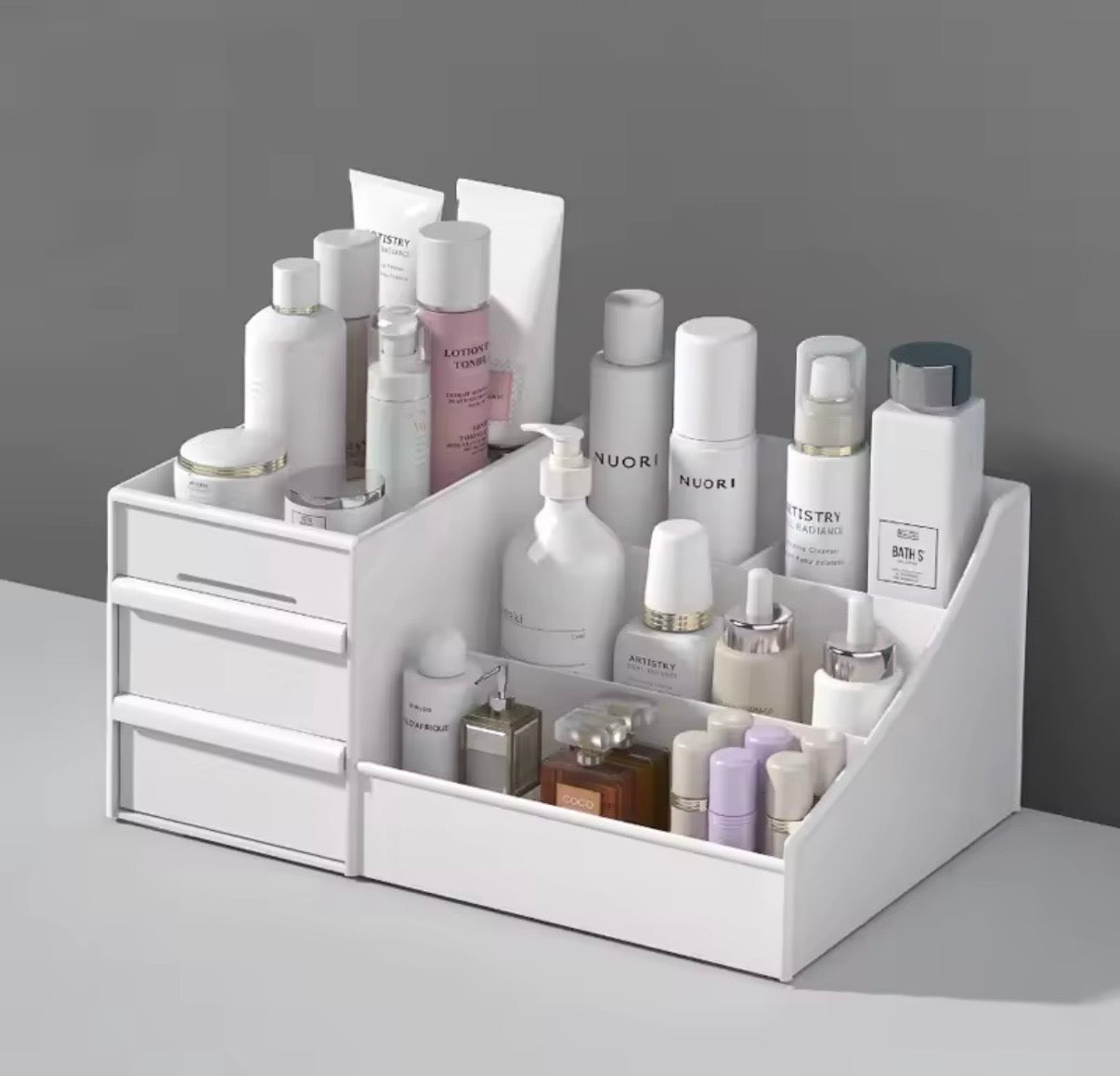 Organisateur de Produits Cosmétiques – Rangement Compact avec Tiroirs
