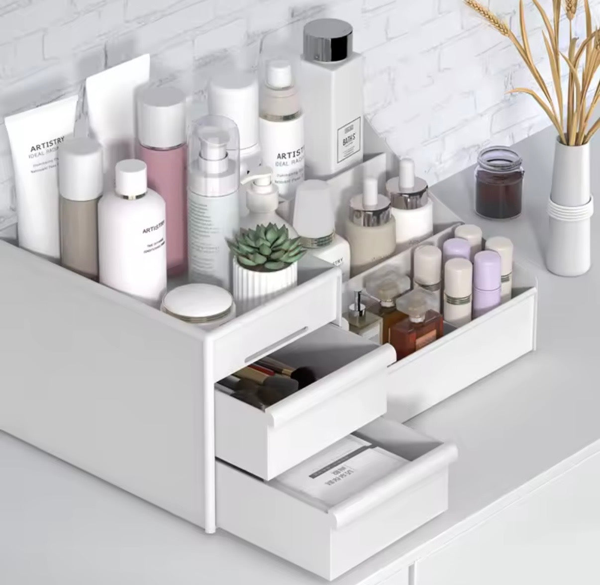 Organisateur de Produits Cosmétiques – Rangement Compact avec Tiroirs